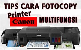 Pilih mode foto copy di printer canon